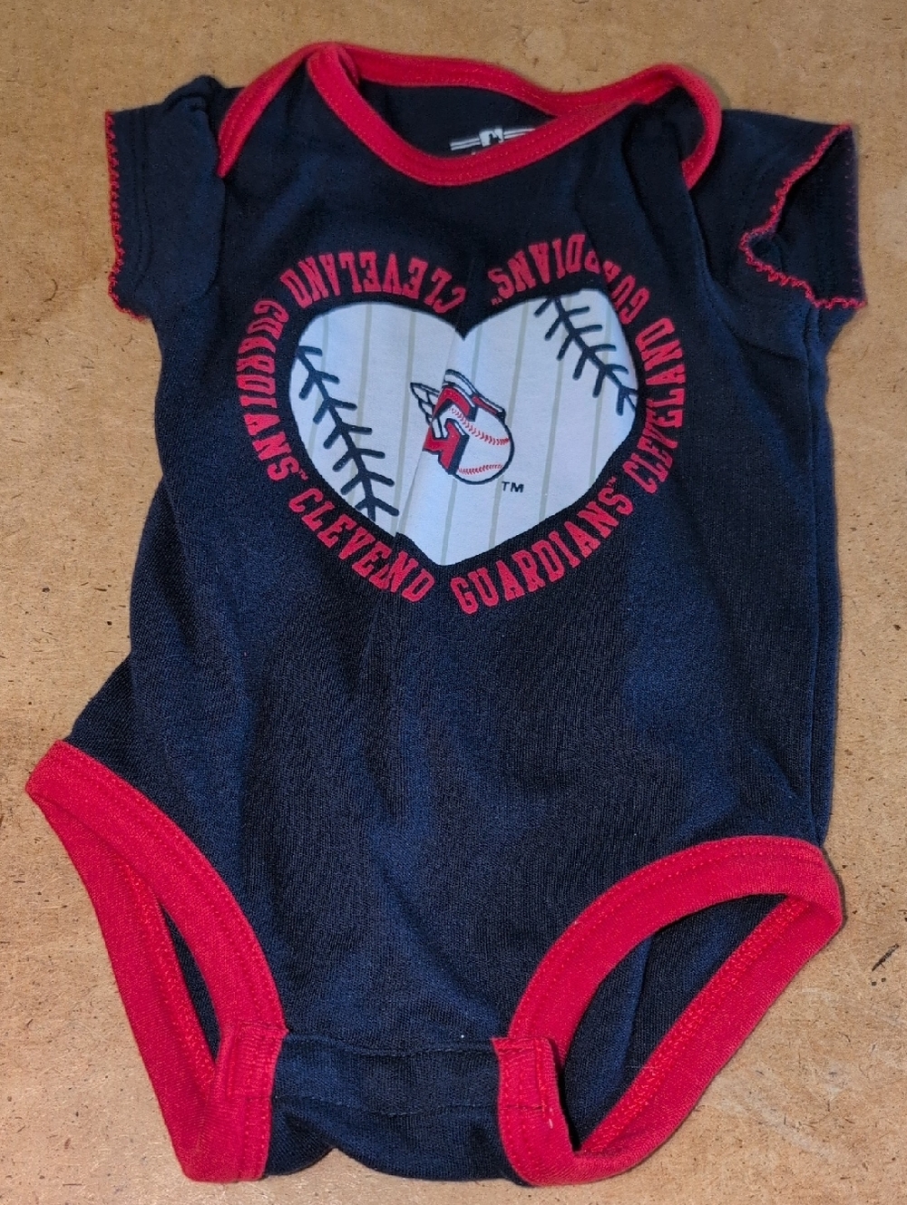 ❤️‍🔥10/$10❤️‍🔥 Baby Cleveland Guardians Ohio Baseball Onesie Size 0-3M